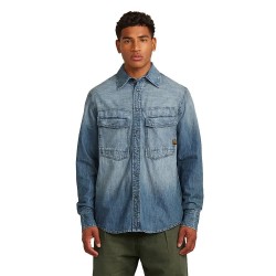 Риза с дълъг ръкав G-Star Dakota long sleeve shirt - Blue (Vintage Dirtbag) риза,с,дълъг,ръкав,дамски,ризи,мъжки,ризи,g,star,dakota,long,sleeve,shirt,blue,(vintage,dirtbag)