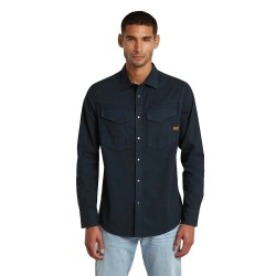 риза,с,дълъг,ръкав,дамски,ризи,мъжки,ризи,g,star,dakota,slim,fit,long,sleeve,shirt,blue,(salute,gd)