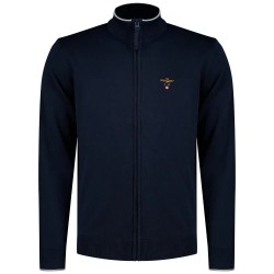 Блуза Aeronautica militare 261MA1632UL00506 full zip sweater - Blue (Blue Navy) блуза,мъжки,пуловери,дамски,пуловери,aeronautica,militare,261ma1632ul00506,full,zip,sweater,blue,(blue,navy)
