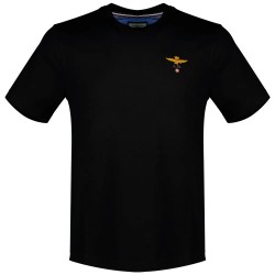 Тениска Aeronautica militare 261TS1580UJ00372 short sleeve T-shirt - Black (Jet Black) тениска,мъжки,тениски,дамски,тениски,aeronautica,militare,261ts1580uj00372,short,sleeve,t,shirt,black,(jet,black)