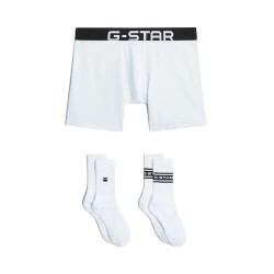 Боксерки G-Star Set D29458-01 boxers - White (White / Black) боксерки,мъжко,бельо,g,star,set,d29458,01,boxers,white,(white,black)
