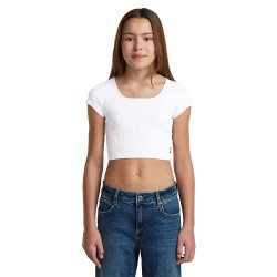 Тениска G-Star South short sleeve T-shirt - White (White) тениска,мъжки,тениски,дамски,тениски,g,star,south,short,sleeve,t,shirt,white,(white)