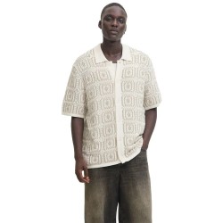 блуза,мъжки,пуловери,jack,&,jones,colin,knit,short,sleeve,sweater,white,(sea,salt,feather,gray)