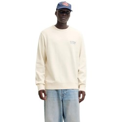 Блуза Jack & jones Edetroit sweatshirt - Beige (Antique White) блуза,мъжки,пуловери,jack,&,jones,edetroit,sweatshirt,beige,(antique,white)
