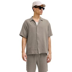 риза,с,къс,ръкав,дамски,ризи,мъжки,ризи,jack,&,jones,nantucket,double,short,sleeve,shirt,grey,(vintage,khaki)