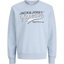 Блуза Jack & jones Logo sweatshirt - Blue (Celestial Blue) блуза,детски,блузи,jack,&,jones,logo,sweatshirt,blue,(celestial,blue)