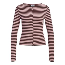 жилетка,мъжки,пуловери,дамски,пуловери,jack,&,jones,paula,stripe,jjxx,cardigan,brown,(raindrops,on,roses,demitasse)