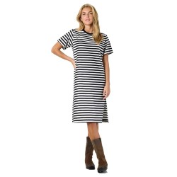 рокля,дамски,поли,и,рокли,noisy,may,ember,short,sleeve,midi,dress,white,black,(black,cloud,dancer)