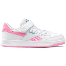 Маратонки Reebok Court Advance Elastic Lace&Top Strap trainers - White (White / Playful Pink / Warped Blue) маратонки,мъжки,маратонки,дамски,маратонки,reebok,court,advance,elastic,lace&top,strap,trainers,white,(white,playful,pink,warped,blue)