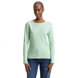 Тениска Tom tailor 1043085 Striped Interlock long sleeve T-shirt - Green (Tonal Matcha Green Stripe) тениска,мъжки,тениски,дамски,тениски,tom,tailor,1043085,striped,interlock,long,sleeve,t,shirt,green,(tonal,matcha,green,stripe)