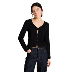 Жилетка Tom tailor 1050382 cardigan - Black (Deep Black) жилетка,мъжки,пуловери,дамски,пуловери,tom,tailor,1050382,cardigan,black,(deep,black)