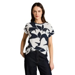 Тениска Tom tailor 1050445 short sleeve T-shirt - White / Blue (Big Navy Ginkgo) тениска,мъжки,тениски,дамски,тениски,tom,tailor,1050445,short,sleeve,t,shirt,white,blue,(big,navy,ginkgo)