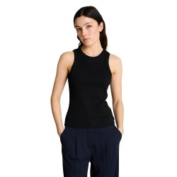 Потник Tom tailor 1050510 Sleeveless Top - Black (Deep Black) потник,дамски,топове,tom,tailor,1050510,sleeveless,top,black,(deep,black)