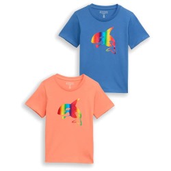 Тениска Tom tailor 1050683 short sleeve T-shirt - Orange / Blue (Federal Blue) тениска,мъжки,тениски,дамски,тениски,tom,tailor,1050683,short,sleeve,t,shirt,orange,blue,(federal,blue)