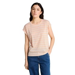 тениска,мъжки,тениски,дамски,тениски,tom,tailor,1051790,short,sleeve,t,shirt,orange,(apricot,white,gradient,stripe)