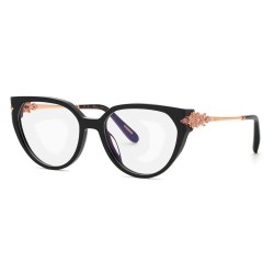 Chopard VCH431S-54700K 54x17x135 mm Reading Glasses - Black (Shiny Black) очила,chopard,vch431s,54700k,54x17x135,mm,reading,glasses,black,(shiny,black)