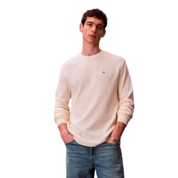 тениска,мъжки,тениски,дамски,тениски,calvin,klein,jeans,lv040em217,long,sleeve,t,shirt,beige,(calico)