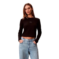 дънки,дамски,топове,calvin,klein,jeans,lv047a803g,long,sleeve,top,black,(black)
