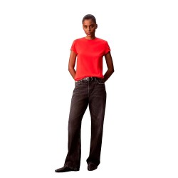 тениска,мъжки,тениски,дамски,тениски,calvin,klein,jeans,lv047b224g,short,sleeve,t,shirt,red,(burgundy)