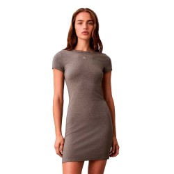 Дънки Calvin klein jeans LV047B266G short sleeve short dress - Grey (Medium Grey Heather) дънки,дамски,поли,и,рокли,calvin,klein,jeans,lv047b266g,short,sleeve,short,dress,grey,(medium,grey,heather)