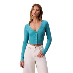 Дънки Calvin klein jeans LV047C204G long sleeve top - Blue (Blue) дънки,дамски,топове,calvin,klein,jeans,lv047c204g,long,sleeve,top,blue,(blue)