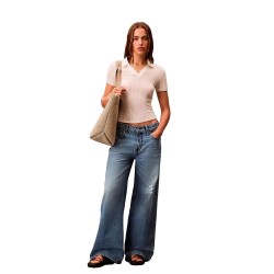 дънки,дамски,панталони,calvin,klein,jeans,lv047c789g,ultra,wide,leg,jeans,blue,(broadway)