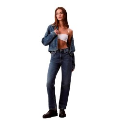 дънки,дамски,панталони,calvin,klein,jeans,lv047d743g,straight,fit,high,waist,jeans,blue,(stanton)