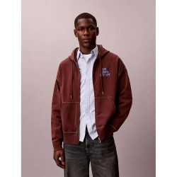 блуза,мъжки,пуловери,calvin,klein,jeans,lv04re211g,full,zip,sweatshirt,brown,(rich,brown)