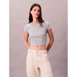 бебешка,тениска,мъжки,тениски,дамски,тениски,calvin,klein,jeans,monogram,baby,short,sleeve,t,shirt,grey,(heroic,grey,heather)