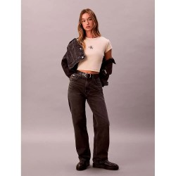 бебешка,тениска,мъжки,тениски,дамски,тениски,calvin,klein,jeans,monogram,baby,short,sleeve,t,shirt,beige,(tuscan,beige)
