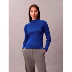 блуза,дамски,пуловери,дамски,плетени,дрехи,calvin,klein,jeans,snowy,sweater,blue,(cobalt)