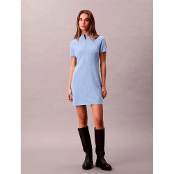 дънки,дамски,поли,и,рокли,calvin,klein,jeans,sporty,short,sleeve,short,dress,blue,(frozen,fjord)