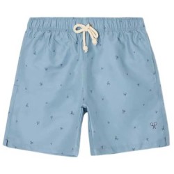 Бански гащета Silbon 1013102090 Mini Rackets swimming shorts - Blue (Oil) бански,гащета,мъжки,бански,костюми,silbon,1013102090,mini,rackets,swimming,shorts,blue,(oil)