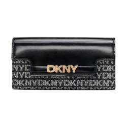 портфейли,и,портмонета,dkny,avril,bi,fold,woman,wallet,black,(black,logo,black)
