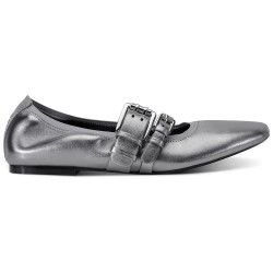 обувки,дамски,обувки,dkny,dade,flat,5,ballet,pumps,silver,(nickel)