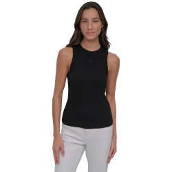 Тениска DKNY DW5900009 sleeveless T-shirt - Black (Black) тениска,мъжки,тениски,дамски,тениски,dkny,dw5900009,sleeveless,t,shirt,black,(black)