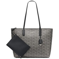 Чанта DKNY Saige EW TZ tote bag - Black (Black Logo / Black) чанта,всички,чанти,dkny,saige,ew,tz,tote,bag,black,(black,logo,black)