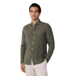 риза,с,дълъг,ръкав,дамски,ризи,мъжки,ризи,hackett,essential,gmd,linen,kent,long,sleeve,shirt,green,(army,green)