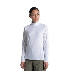 тениска,мъжки,тениски,дамски,тениски,craghoppers,nosilife,solar,shield+,half,zip,long,sleeve,t,shirt,white,(white)