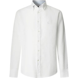 Риза с дълъг ръкав Façonnable FM302207 Linen long sleeve shirt - White (White) риза,с,дълъг,ръкав,дамски,ризи,мъжки,ризи,façonnable,fm302207,linen,long,sleeve,shirt,white,(white)