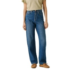 Pepe jeans Addison Barrel Fit high waist jeans - Blue (Medium Blue) мъжки,панталони,дамски,панталони,pepe,jeans,addison,barrel,fit,high,waist,jeans,blue,(medium,blue)