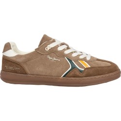 маратонки,мъжки,маратонки,дамски,маратонки,pepe,jeans,ball,combi,trainers,brown,(toffee,brown)