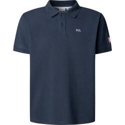 Pepe jeans Clayton short sleeve polo - Blue (Dulwich Blue) дамски,блузи,с,яка,мъжки,блузи,с,яка,pepe,jeans,clayton,short,sleeve,polo,blue,(dulwich,blue)