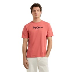 Тениска Pepe jeans Eggo short sleeve T-shirt - Orange (Cinnabar Red) тениска,мъжки,тениски,дамски,тениски,pepe,jeans,eggo,short,sleeve,t,shirt,orange,(cinnabar,red)