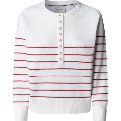 Блуза Pepe jeans Keisha sweater - White (Antique White) блуза,мъжки,пуловери,дамски,пуловери,pepe,jeans,keisha,sweater,white,(antique,white)