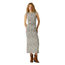 Рокля Pepe jeans Lexi sleeveless long dress - Multicolor (Bleach Green) рокля,дамски,поли,и,рокли,pepe,jeans,lexi,sleeveless,long,dress,multicolor,(bleach,green)
