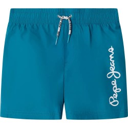 Бански гащета Pepe jeans Logo swimming shorts - Blue (Dark Turquoise Blue) бански,гащета,детски,бански,костюми,pepe,jeans,logo,swimming,shorts,blue,(dark,turquoise,blue)