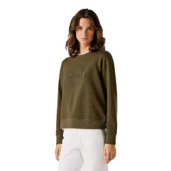 блуза,дамски,блузи,pepe,jeans,maat,sweatshirt,green,(dark,khaki,green)