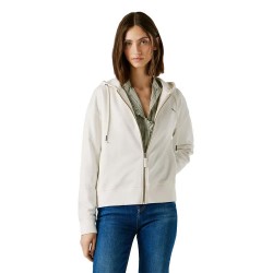 блуза,дамски,блузи,pepe,jeans,marsu,full,zip,sweatshirt,white,(antique,white)