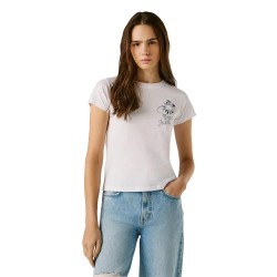 Тениска Pepe jeans Nancy short sleeve T-shirt - White (White) тениска,мъжки,тениски,дамски,тениски,pepe,jeans,nancy,short,sleeve,t,shirt,white,(white)